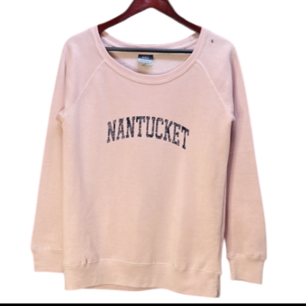Nantucket Sweatshirt Crewneck popover, Dusty-pink / Size S / NWT - Picture 6 of 12